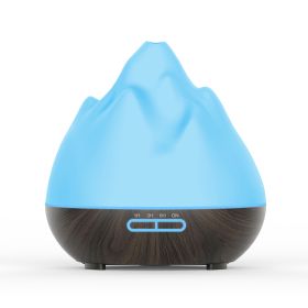 Mountain View Volcano Aroma Diffuser Mini Humidifier (Option: Deep wood grain-US)